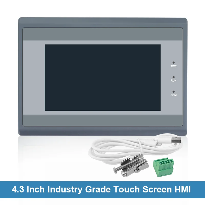 OSM 4.3" TFT LCD Touch Screen Modbus RS485 or 232 or 422 Communication DC10--30V HMI for Industrial Control PLC Programmable
