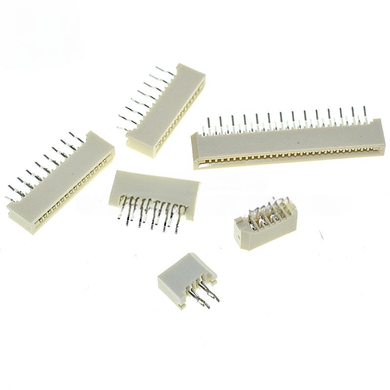 10PCS 5PCS 1.25mm Pitch Single-sided FFC/FPC Flexible Flat Cable Socket Double-row Straight-pin Non-locking 4P-32P 5/6P7P10P/20P