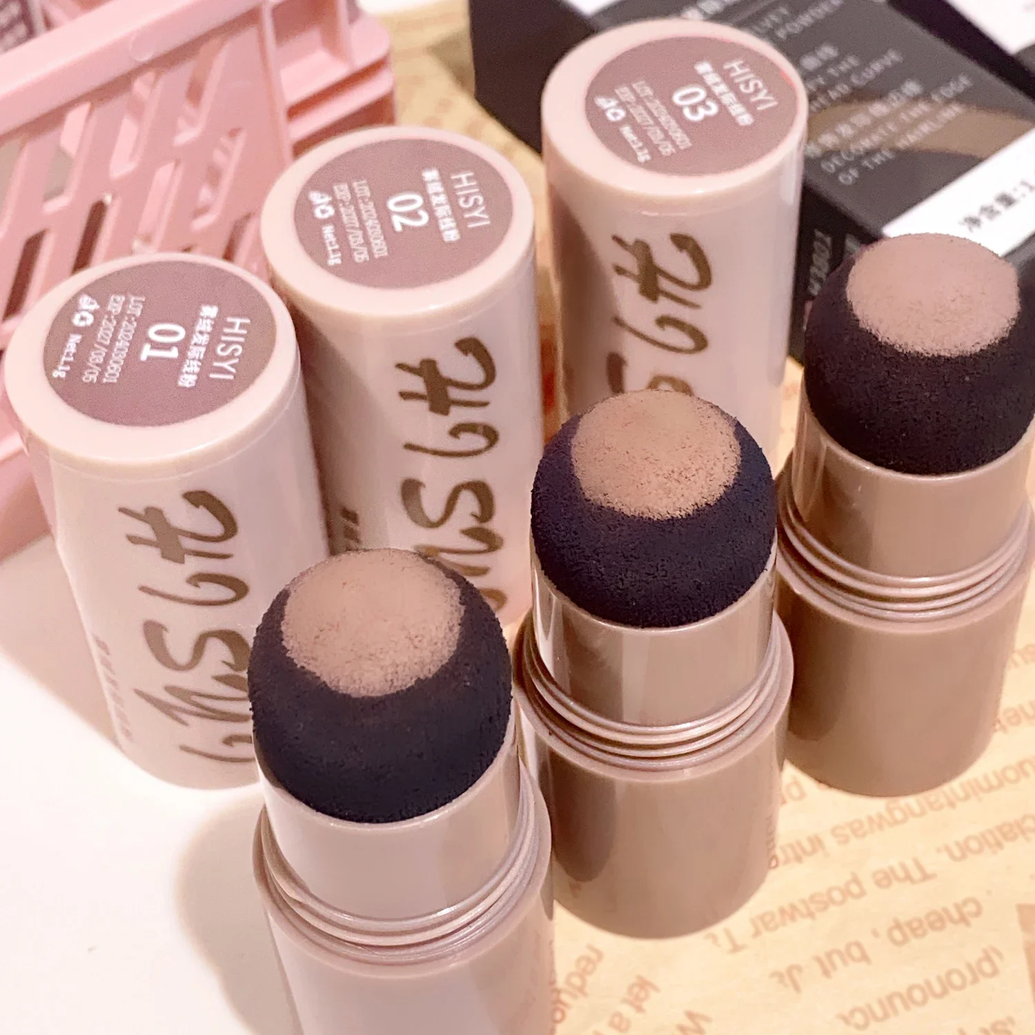 Poudre de Contour en poudre naturelle pour ligne de cheveux, rehausseur de retouche d'ombrage pour le remplissage de ligne de cheveux sur le front, produit magique