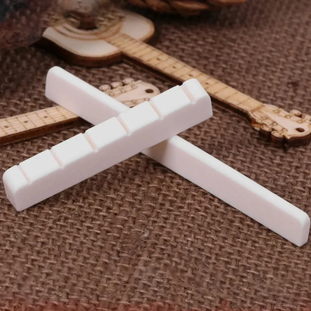 1PC 6-series guitar nut saddle bone classical guitar bridge saddle or nut white bone bridge replacement parts real bone
