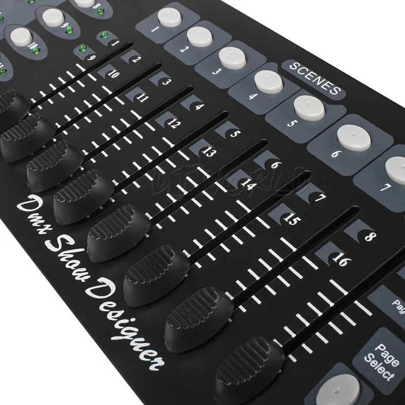 DJWORLD 192 kontroler DMX do reflektora z ruchomą głowicą 192 kanały kontroler Dj kontroler DMX512 do sprzętu DJ Dsico Perfomances