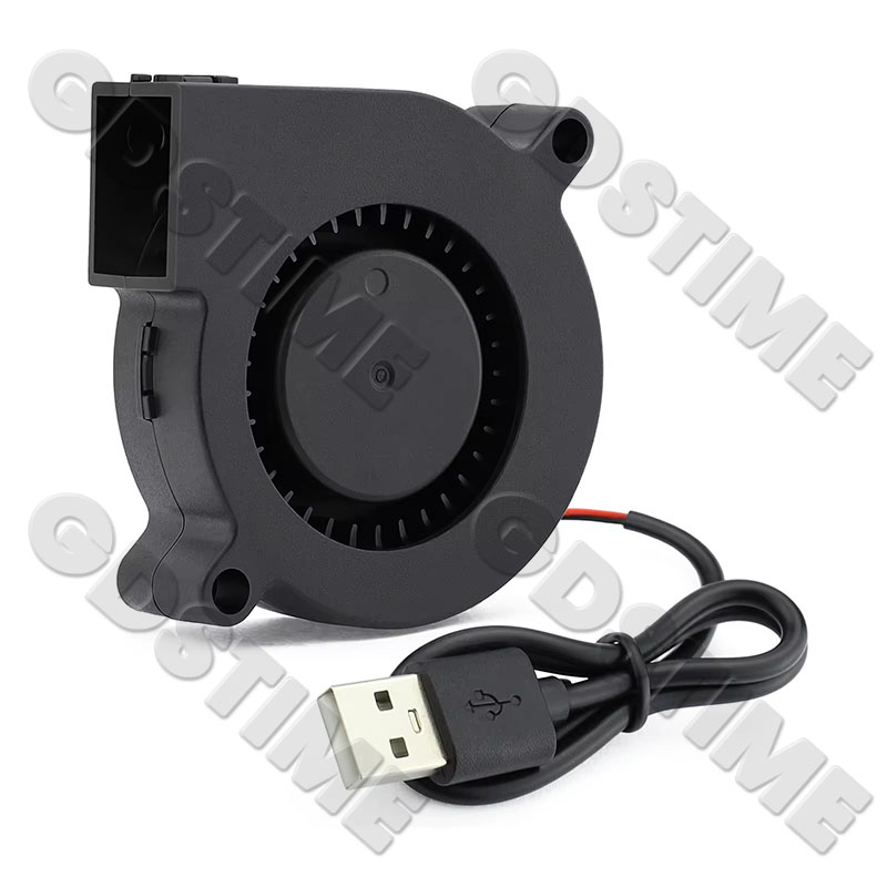 2 個 Gdstime 5015 50 ミリメートル DC 24V 12V 5V 2Pin ボール/スリーブベアリングブラシレス冷却タービン送風ファン 50 ミリメートル x 15 ミリメートル送風クーラーファン