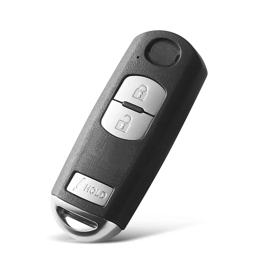 KEYYOU Fob 2/3/4 botones carcasa de llave de coche inteligente para Mazda 3 5 6 CX-5 CX-7 CX-9 MX-5 Miata RX-8 2006-2018
