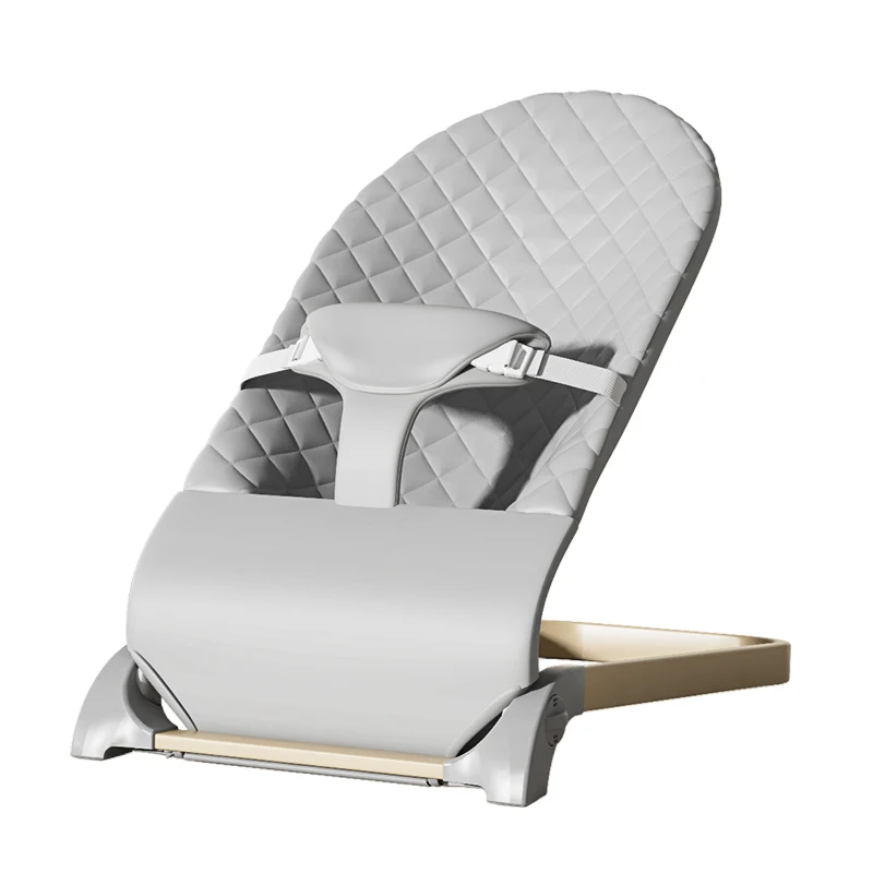 Bouncer dobrável para bebês, balancim portátil para recém-nascidos, assento ergonômico para salto natural, algodão macio