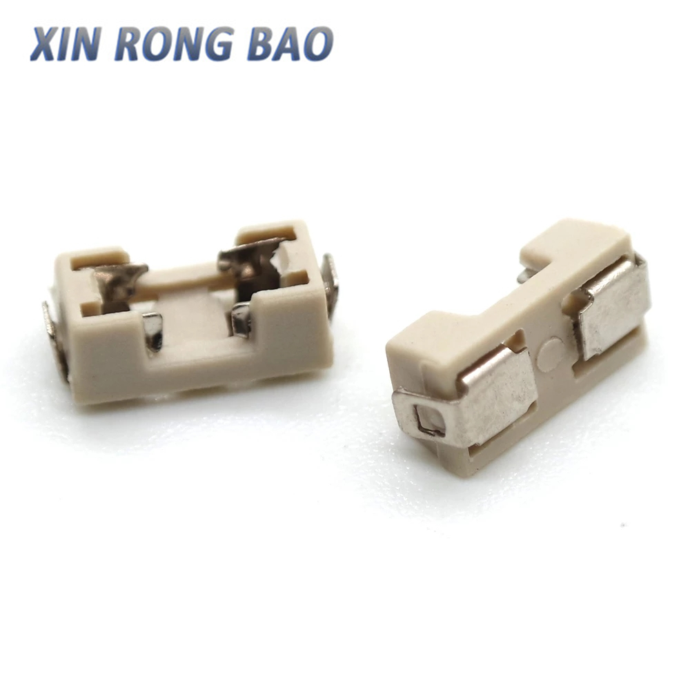 1808 SMD Flinker Sicherung Sicherungshalter Sockel 425 Mini-Sicherungshalter 10 * 5 mm 2410 Sicherungshalter mit quadratischem Kopf Keramik-Sicherungshalter