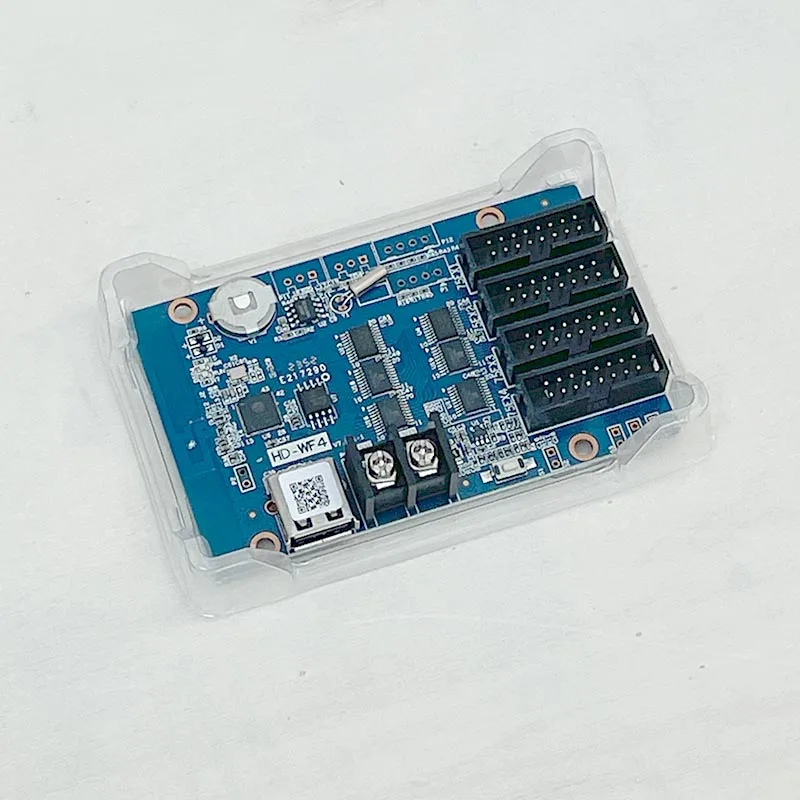 Huidu-controlador HD-WF4 a todo Color RGB HUB75, pantalla LED, píxel, animación, señalización Digital, WiFi, puerto USB, tarjeta de Control