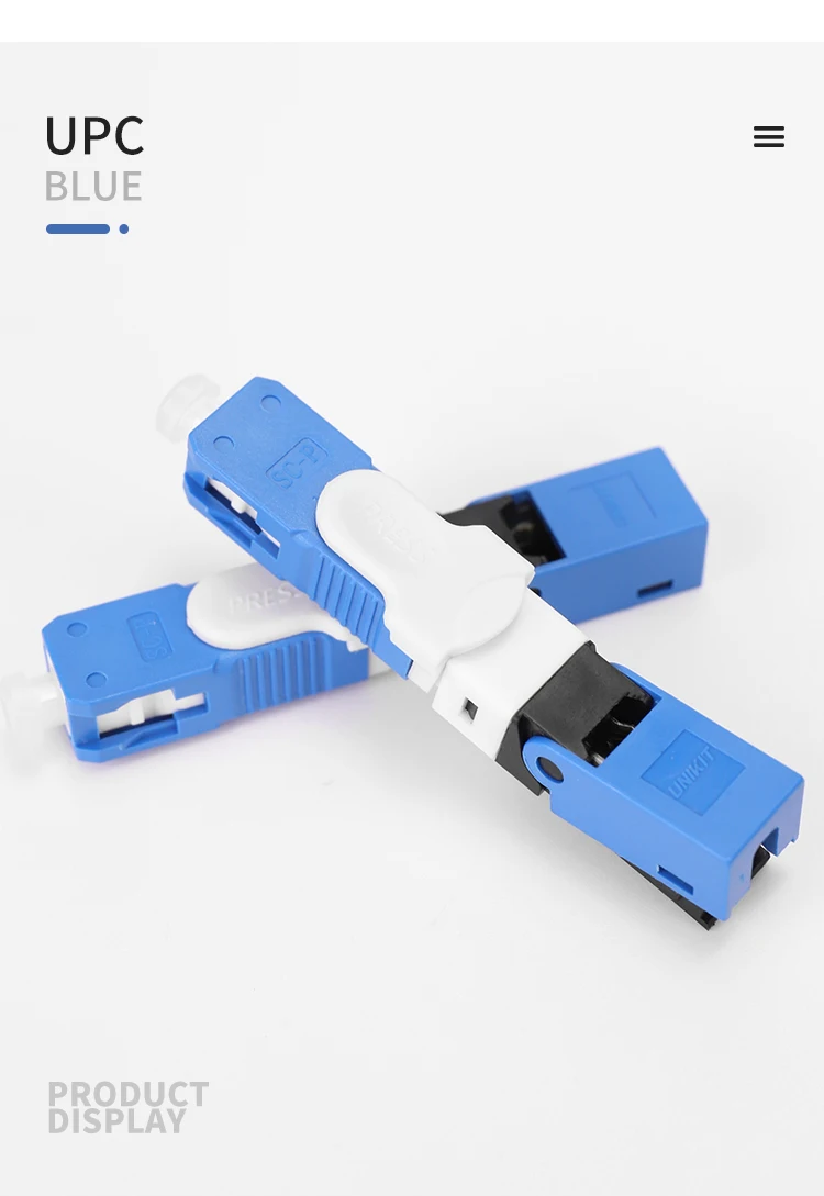 FTTH UNIKIT — одномодовый оптоволоконный быстрый разъем, быстродействующий оптический разъем SM, ESC250D, SC, APC, UPC