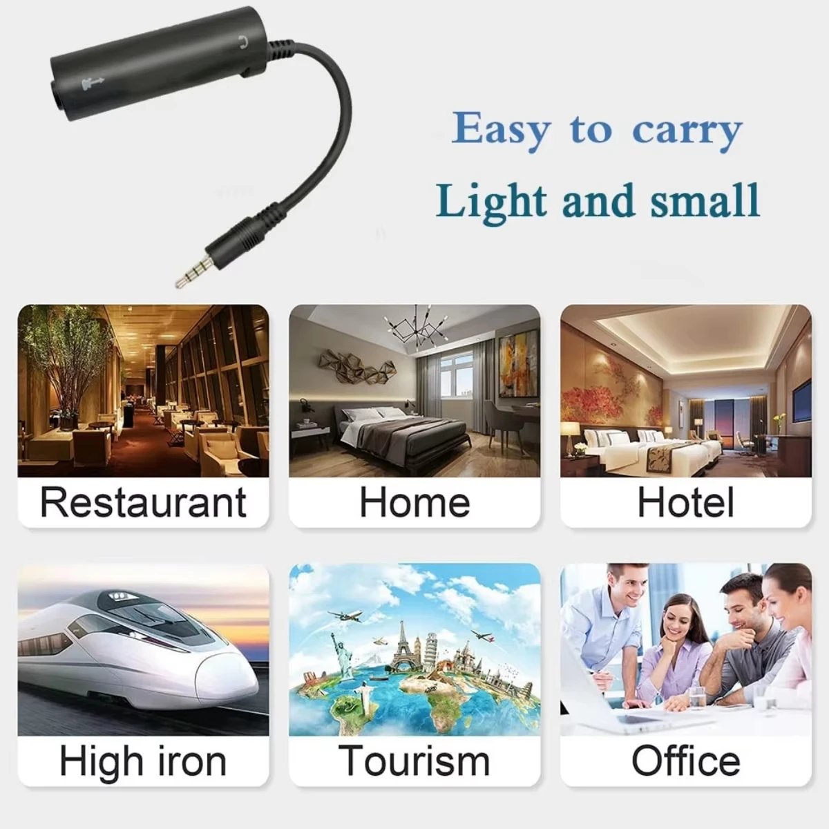Miwayer กีตาร์ Interface Converter สําหรับโทรศัพท์กีตาร์อินเทอร์เฟซเสียงกีตาร์ Line Converter อุปกรณ์กีตาร์