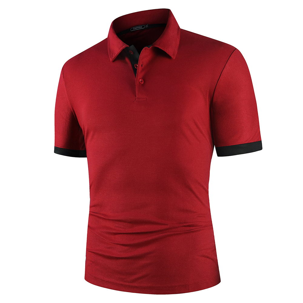 Mannen Polo Heren Shirt Korte Mouw Poloshirt Contrast Kleur Polo Nieuwe Kleding Zomer Streetwear Casual Mode Mannen tops