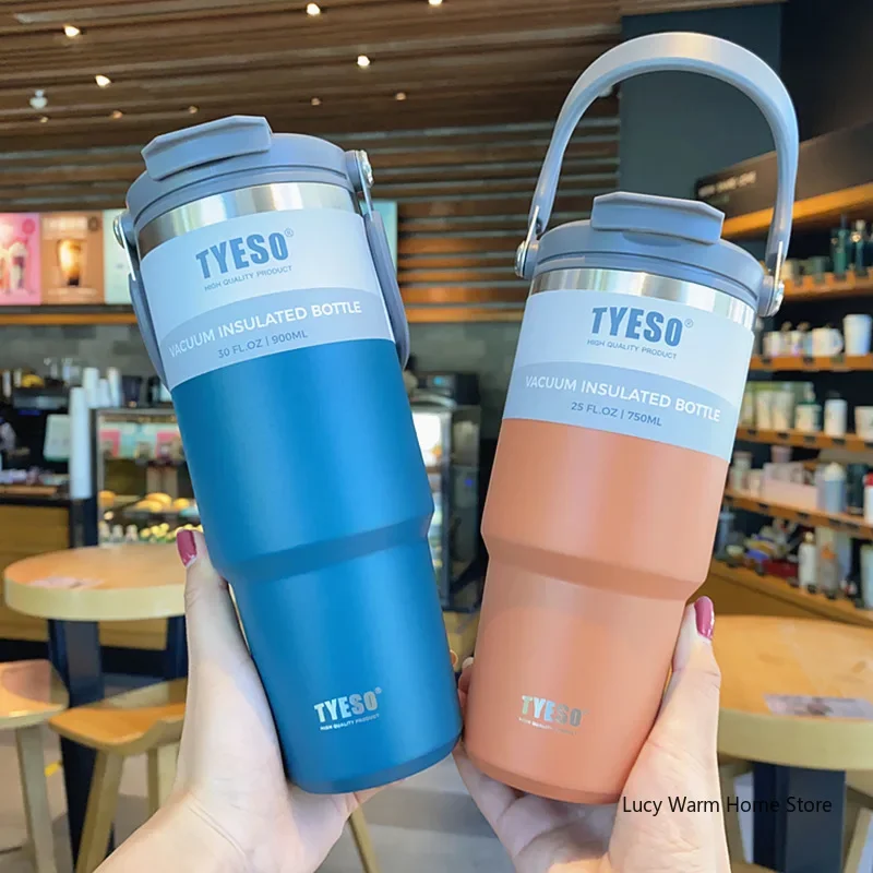 Tyeso Cà Phê Bình Giữ Nhiệt Inox 2 Lớp Cách Nhiệt Lạnh Và Nóng Cốc Du Lịch Chân Không Trên Xe Hơi Nước bình