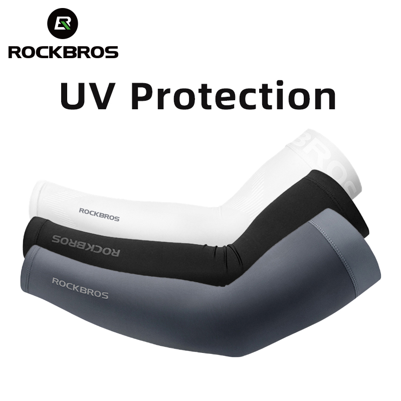 ROCKBROS Ice Fabric Рукава для бега и кемпинга Дышащий рукав Быстросохнущая защита рук UV400 Чехол для рук Летнее спортивное защитное снаряжение