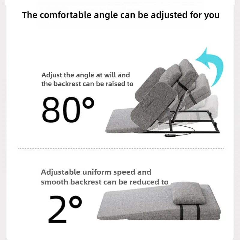 Ouderen Get Up Voedingskussen Automatisch heffende rugleuning Elektrisch Get Up Home Verpleging Bedkussen Ruglift Lifter