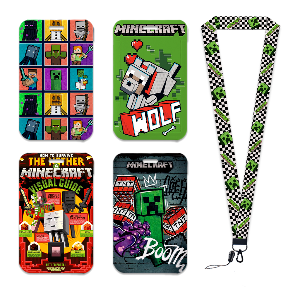 Лидер продаж, держатель для бейджа с именем и играми из мультфильмов, держатель для карт, держатель для студенческих удостоверений личности, ремни для кредитных карт, подарок