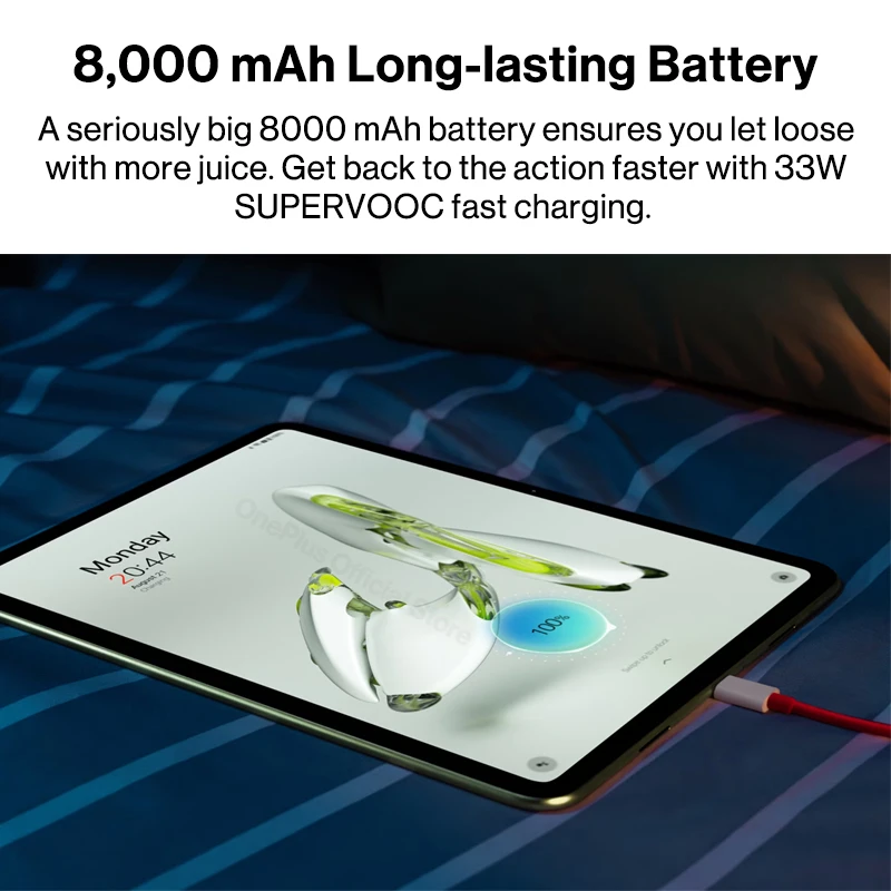 World Premiere OnePlus Pad Go แท็บเล็ต Global Version 2.4K 8000mAh แบตเตอรี่ 33W SUPERVOOC Charge 1TB ขยายได้ Storage