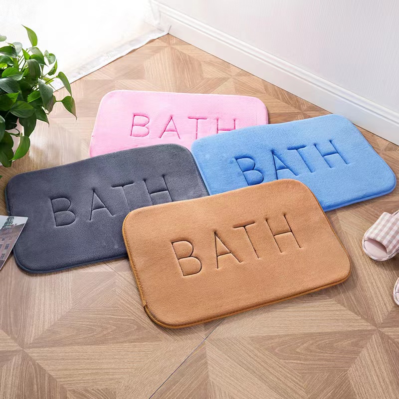 Anti-Rutsch-Matte aus Kaschmir-Memory-Schaum-Teppich Korallen-Fleece-Super-Saugfähige Boden matte Küche Wohnzimmer Bad