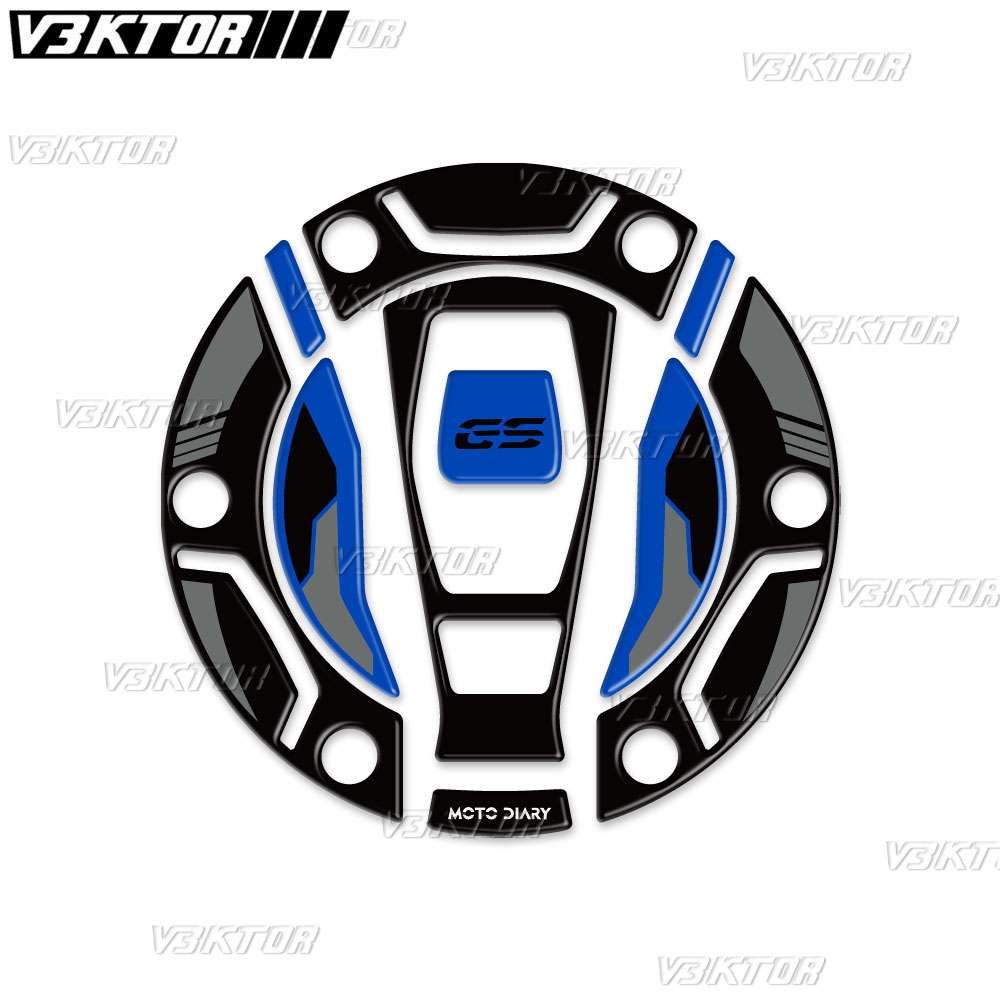 Pegatina de tapa de tanque de combustible para motocicleta, calcomanías protectoras de tanque de combustible para R1250GS, R1200GS, F850GS, F750GS, ADV Adventure Triple, 3D, color negro