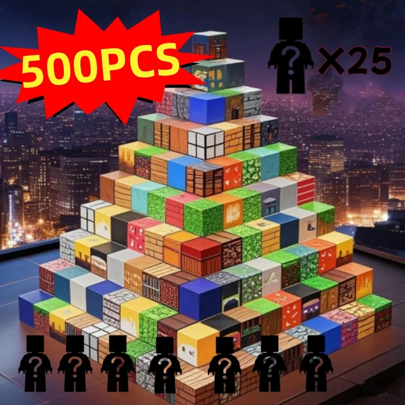 500 pièces bricolage blocs de construction magnétiques Mini monde monde magnétique enfants bricolage modèle blocs de construction blocs de Puzzle pour jouets pour enfants
