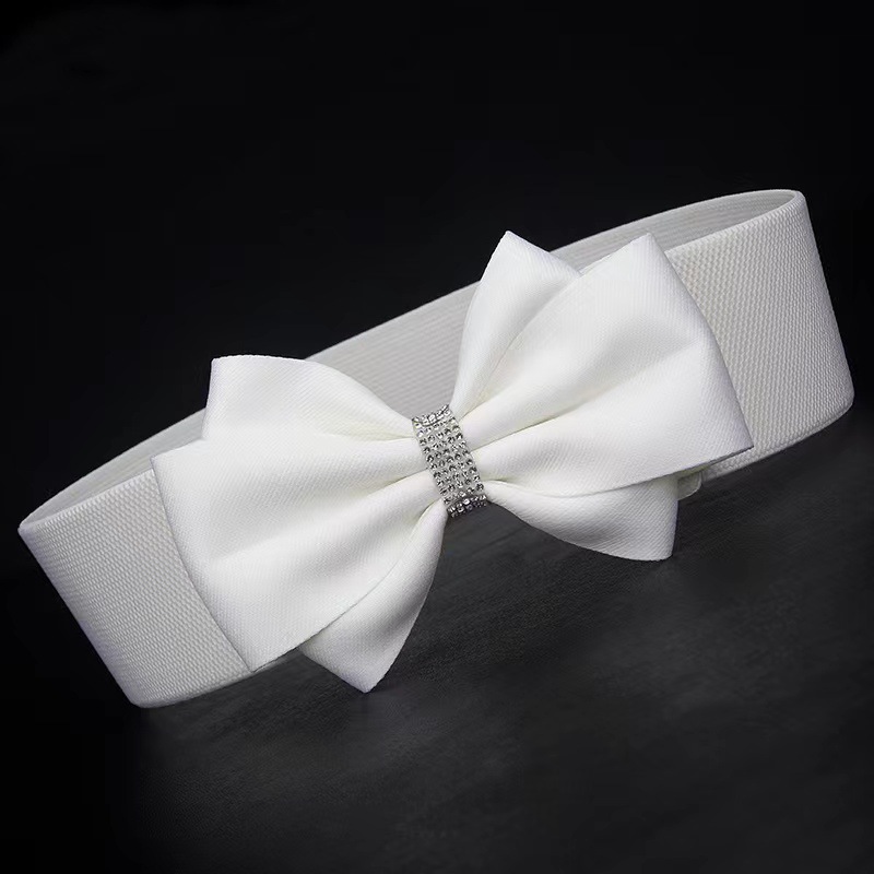 Ceinture à nœud en diamant pour femmes, large bord, nœuds en coton, robe doudoune, manteau, ceinture élastique, accessoires pour vêtements