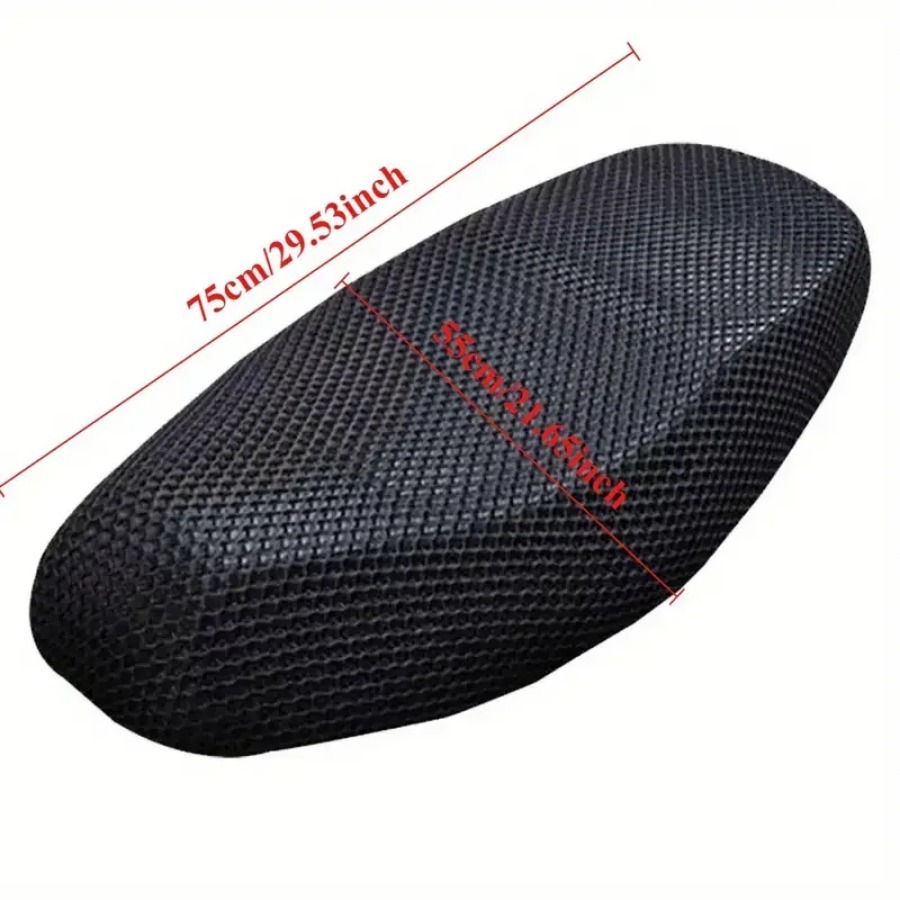 Capa de assento para motocicleta, malha respirável 3d, proteção contra o assento, isolamento térmico, almofada de ar, antiderrapante, protetor solar, absorção de choque