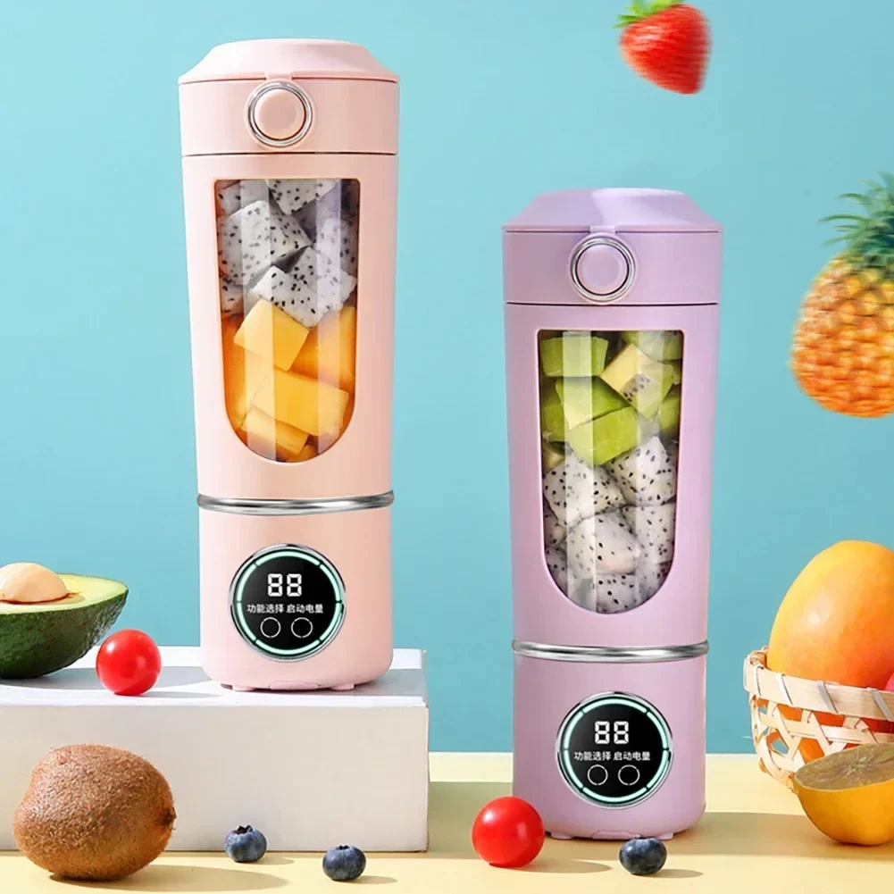 Batidoras eléctricas de acero inoxidable, licuadora de jugo de 700ml, 12 hojas fuertes, sin BPA, batidos/frutas helados/nueces, botella de licuadora