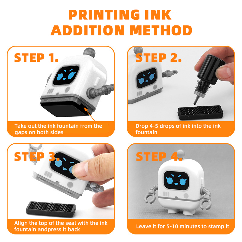 Customized children's name stamp,personalized waterproof stamp for clothing,Men's and women's personalized ink pad stamps