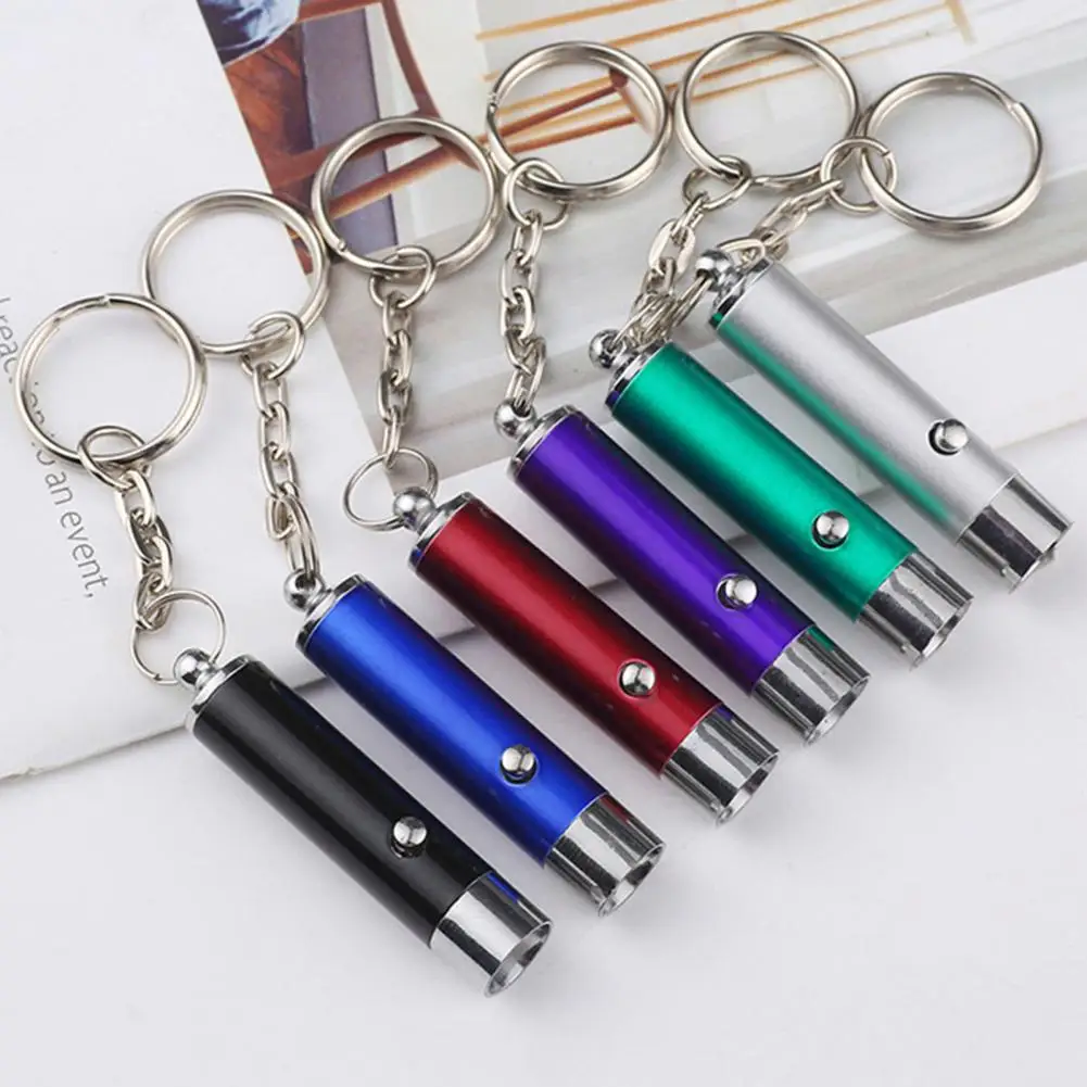 Convenient UV Light Keychain  Battery Operated Small UV Flashlight Keychain  UV Flashlight Torch Key Ring