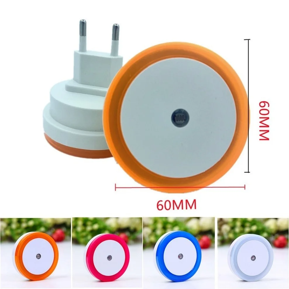 Iluminación LED inalámbrica con Sensor de luz nocturna, Mini lámpara de luz nocturna con enchufe UE/EE. UU. para habitación de niños, luces de dormitorio, iluminación navideña