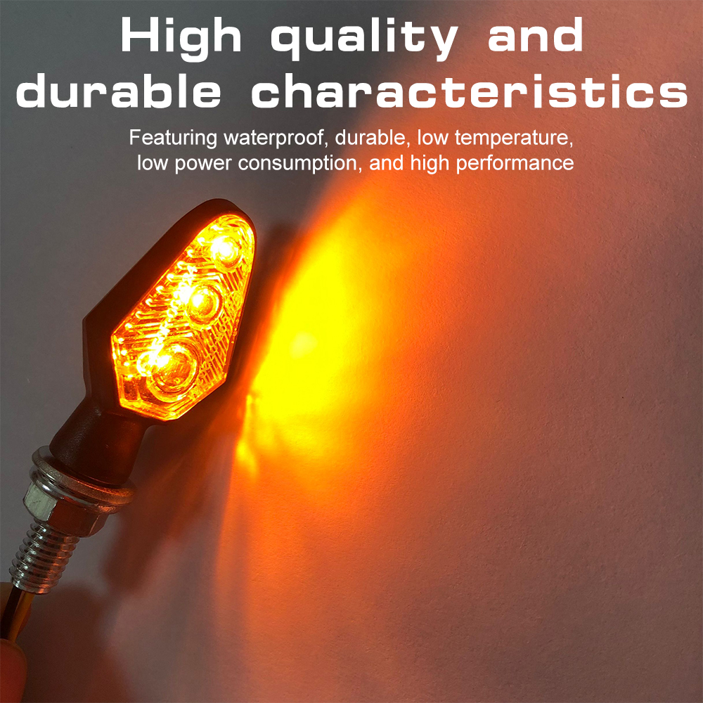 2 ชิ้น/เซ็ต 12V Universal LED ไฟเลี้ยวรถจักรยานยนต์กันน้ําไฟกระพริบรถจักรยานยนต์ Moto อุปกรณ์เสริม