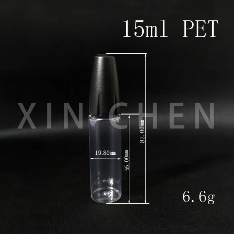 20 Buah Botol Tetes Jus Eliquid Botol PET Jernih Plastik Kosong Ujung Jarum Baja Panjang Wadah Isi Ulang Minyak Vape 10ML 15ML