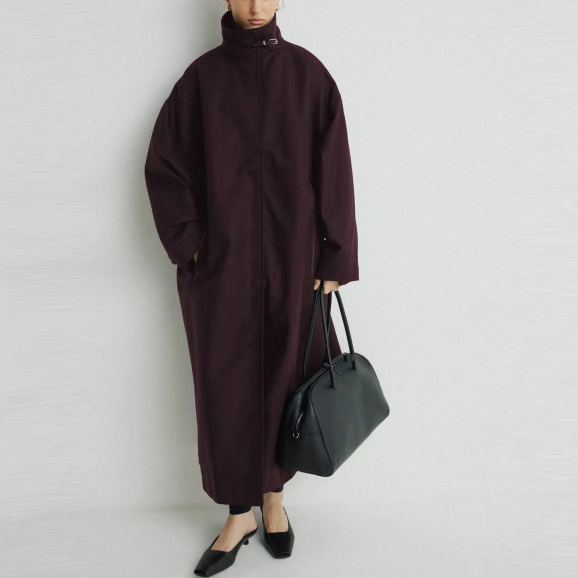 2025 Women Autumn Winter Oversized Trench Long coat Stylish Thick Warm Parkas