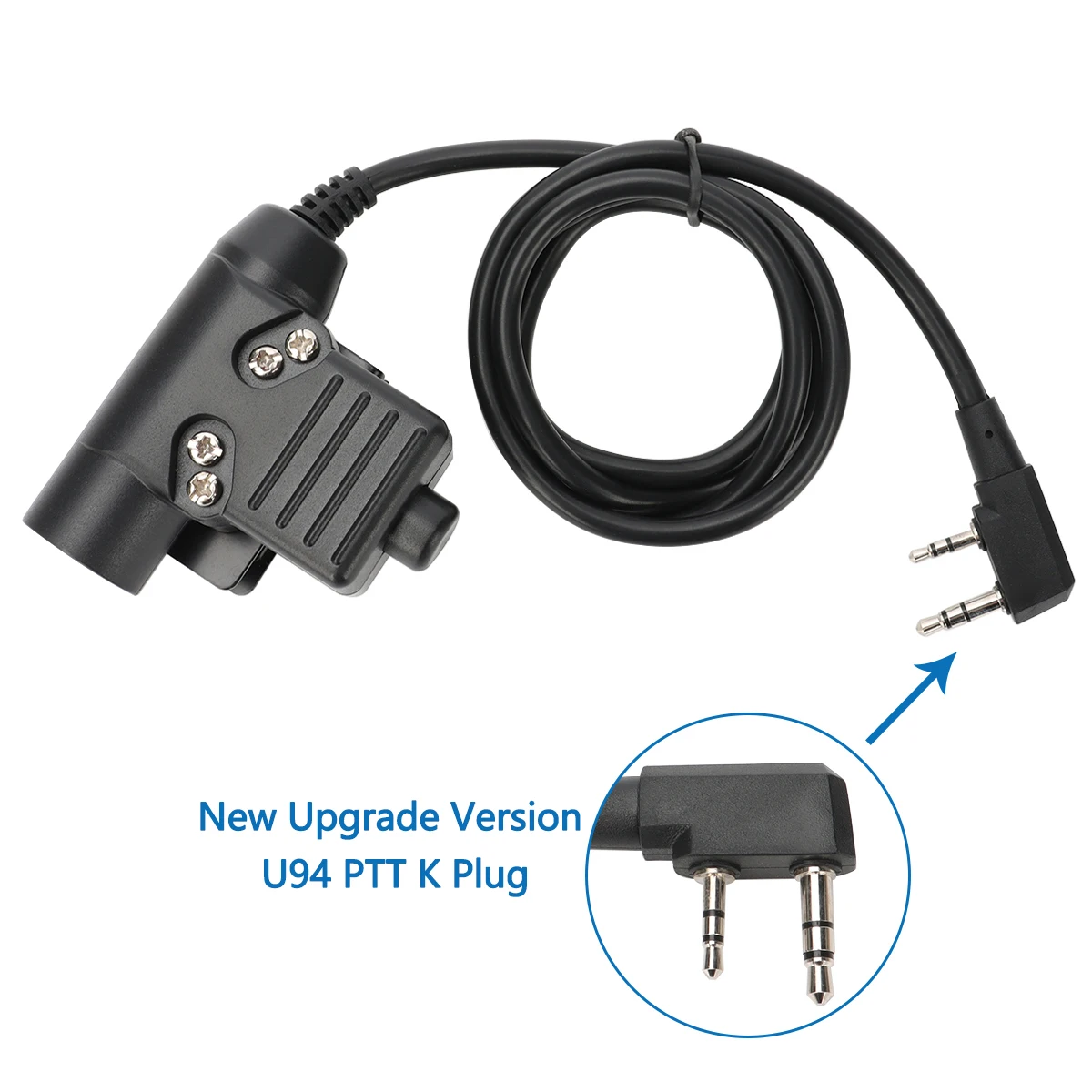 Baofeng Airsoft Taktisches Headset U94 PTT mit Knopf für Baofeng UV-5R UV-S9 Plus UV-21 17 Pro 2Pin Radio