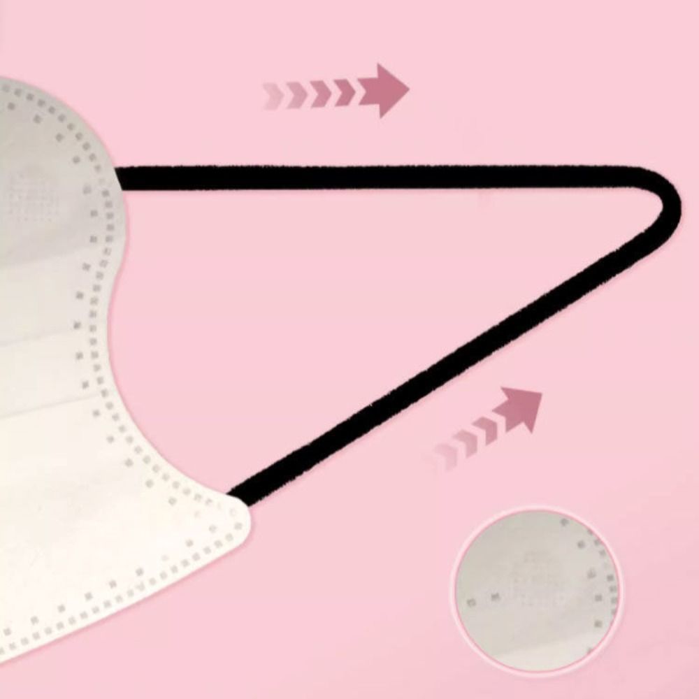 50 stuks 3-laags anti-stofmasker vlindervormig ontwerpmasker volwassen gezichtsmasker vrouwen vrouwelijke beschermende wegwerp gezichtsbedekking