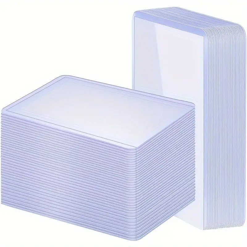 25 pezzi/set buste per carte in plastica dura buste per carte da gioco buste per carte trasparenti porta cartelle protettive custodia per carte collezionabili 