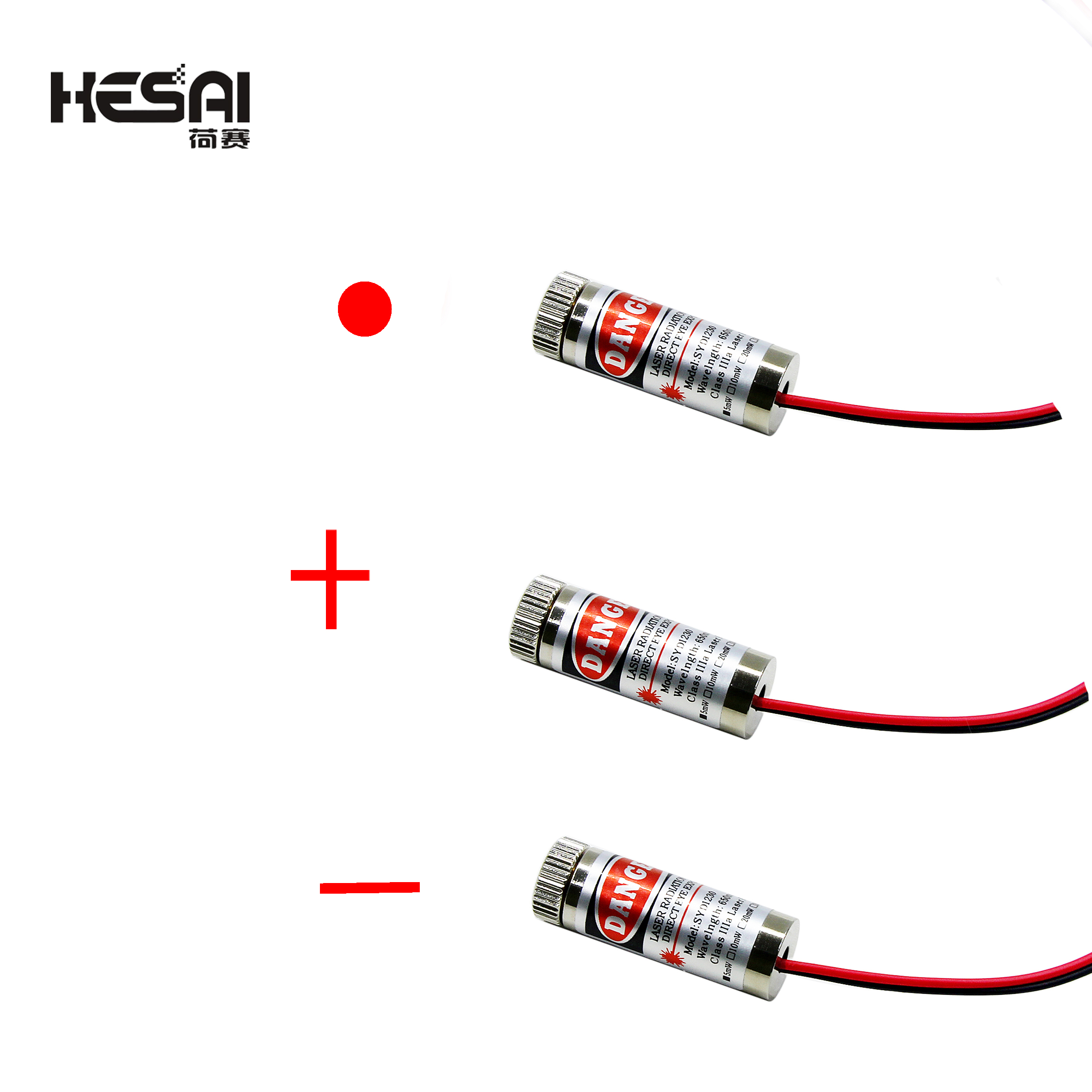 Hot Sale 650nm 5mW Red Point / Line / Cross Laser Module Head Glass Lens Focusable Industrial Class