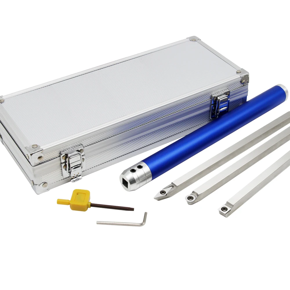 4 Trong 1 Carbide Gỗ Biến Bộ Dụng Cụ Cho Tiện Woodturning Dụng Cụ Với Nhôm Tay Cầm Bằng Thép Không Gỉ Thanh Trong hộp Bảo Quản