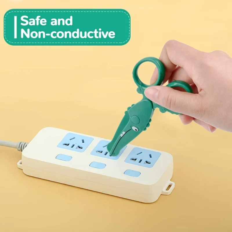 Tijeras de entrenamiento preescolar, tijeras de seguridad preescolar para niños, tijeras artesanales artísticas