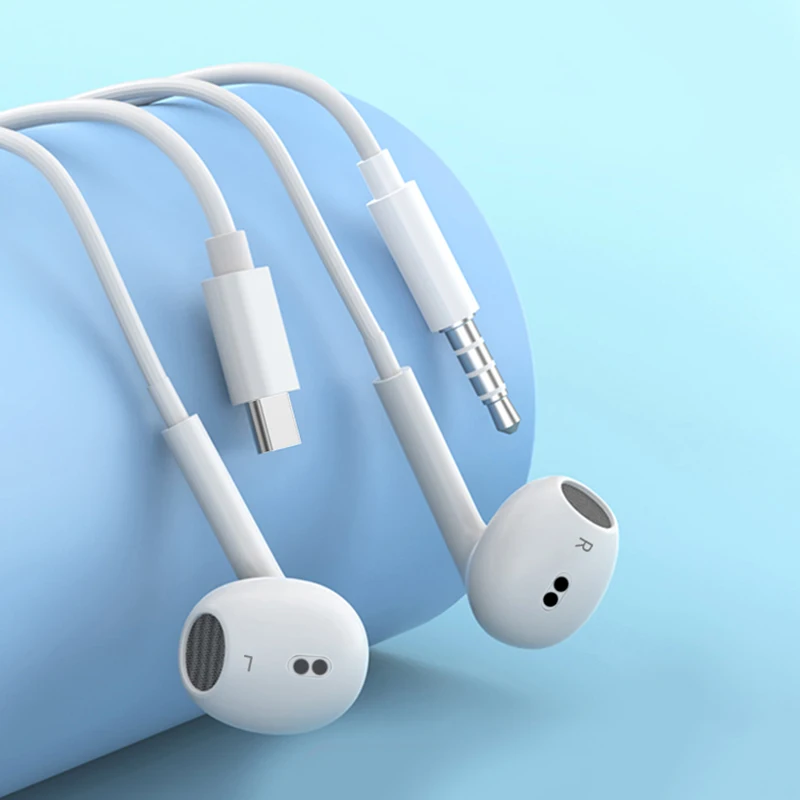 Fones de ouvido com fio tipo C originais, compatíveis com Xiaomi 14/13/12 Pro/Ultra/Lite, 3,5 mm, funciona para Redmi/POCO/Huawei/Samsung