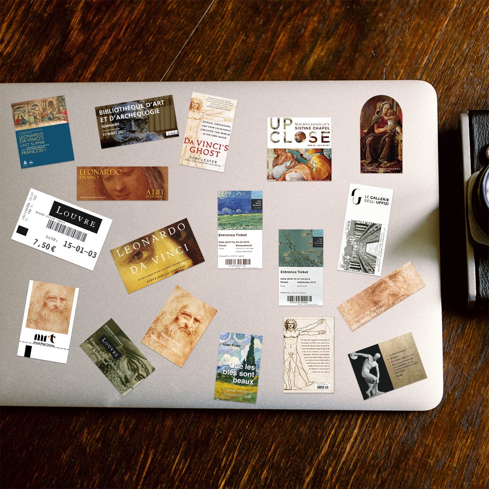 10/30/50Pcs Retro Art กันน้ํา Graffiti สติกเกอร์ตกแต่งกระเป๋าเดินทางถ้วยแล็ปท็อปโทรศัพท์สเก็ตบอร์ดกีตาร์สมุดภาพเด็กสติกเกอร์