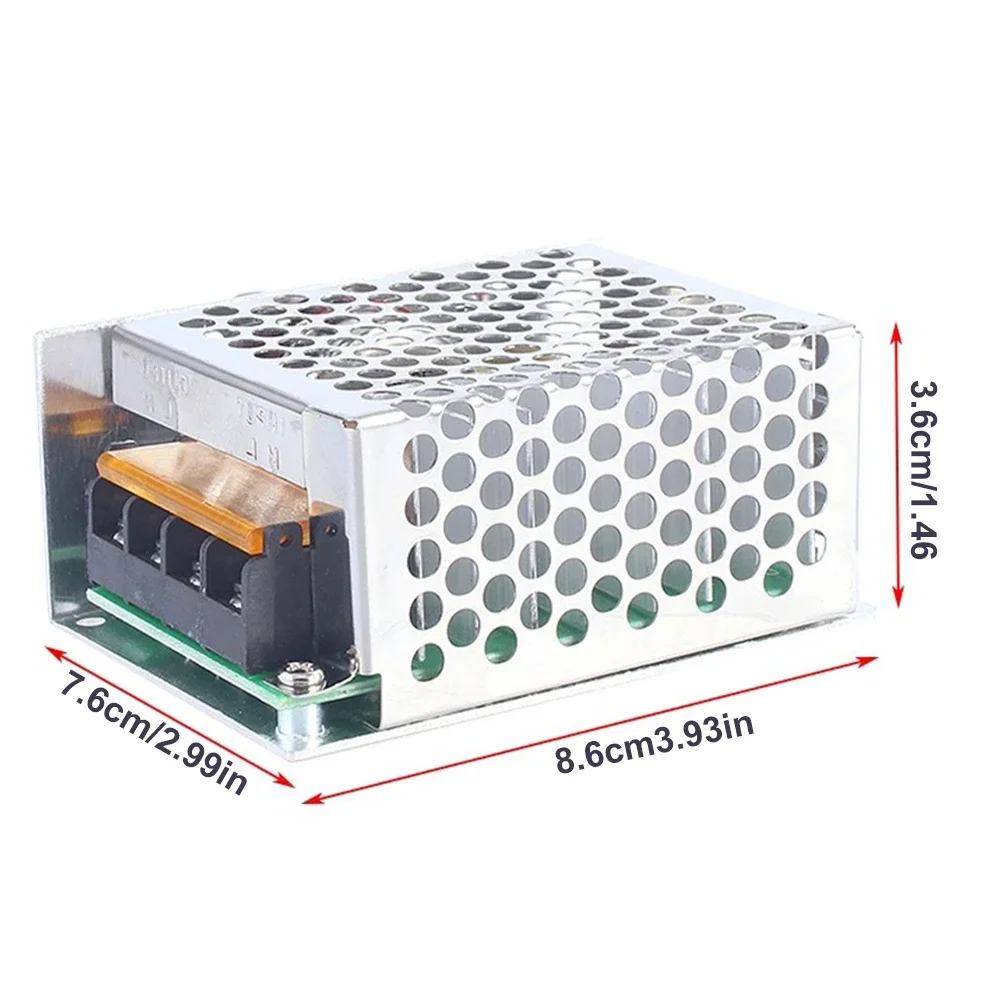 4000W AC 220V High Power Thyristor Electronic Voltage Regulator Controller with Fuse Case Temperature Regulating Module