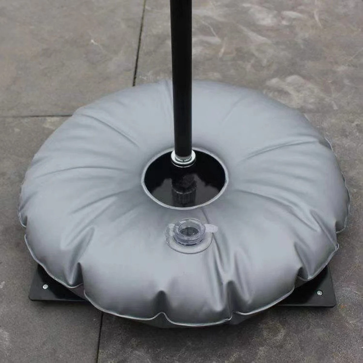 Base de paraguas, bolsa redonda de llenado de agua, soporte de bandera, soporte relleno de paraguas, bolsa de inyección de agua para ocio al aire libre
