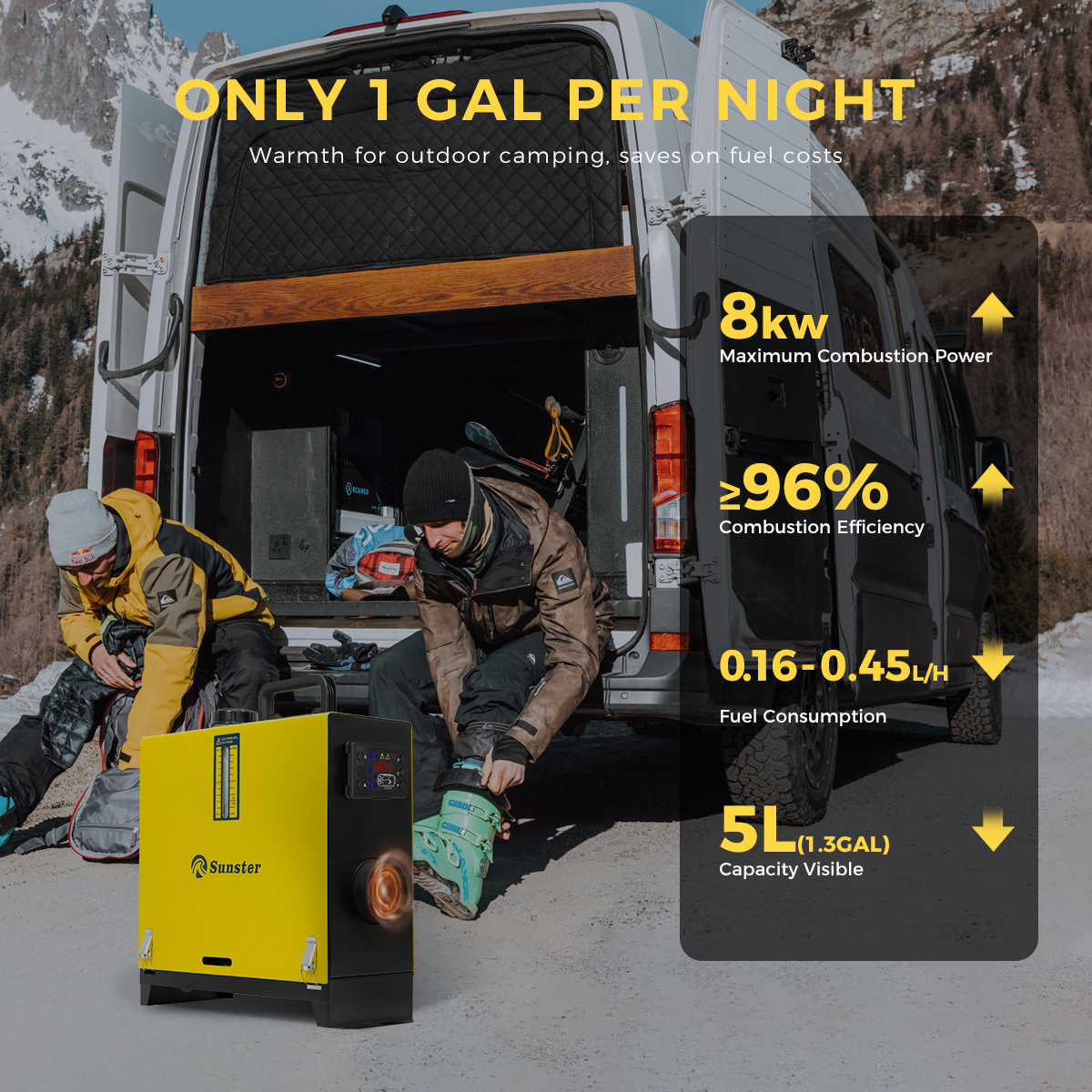 Chauffage Diesel 8kw 12V/24V/220V, tout-en-un, avec télécommande LCD, chauffage rapide pour camion, camping-car, caravane, camion, bateau