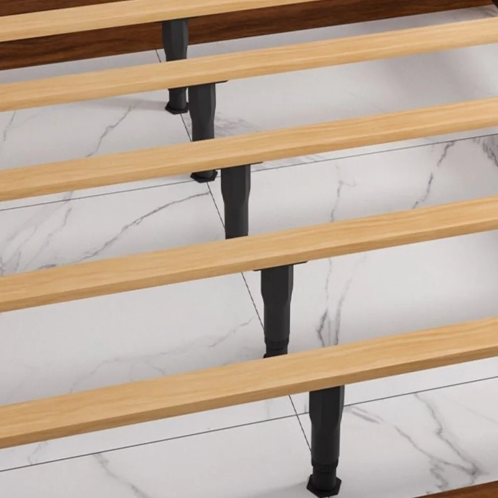 4 Pcs Bed Frame Support Legs Adjustable Replacement Center for Base Frames Furniture Slats Reinforcement Kit