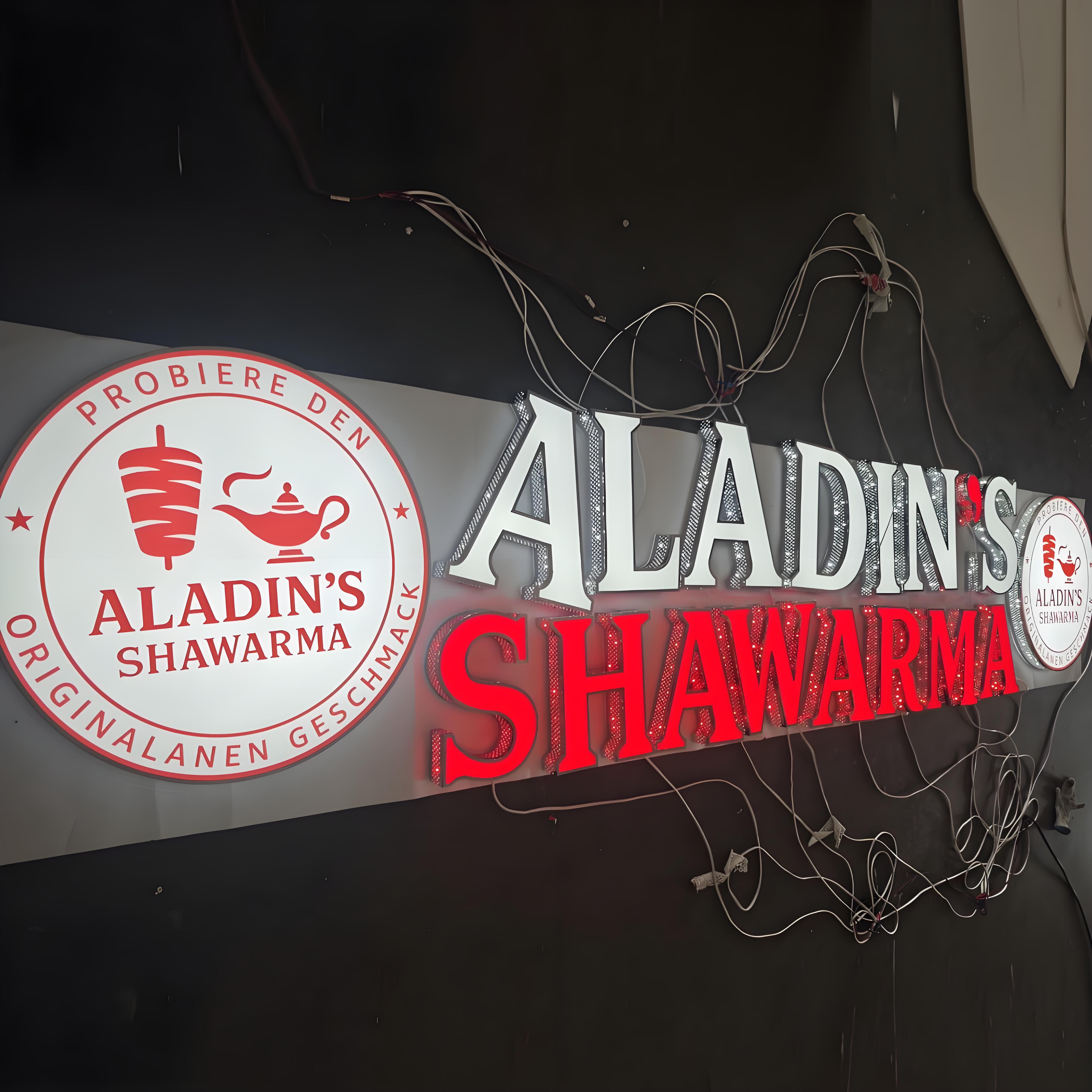Custom Made กลางแจ้ง 3D LED Sign Shopfront Big LED ช่องตัวอักษร Luminous อะคริลิคป้ายธุรกิจ