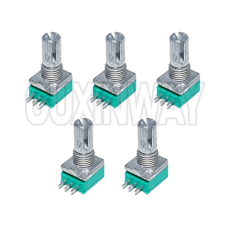 5 uds 3Pin RK097N potenciómetro B100K B1K B5K B10K B20K B50K B500K RK097 potenciómetros sellado de amplificador de Audio