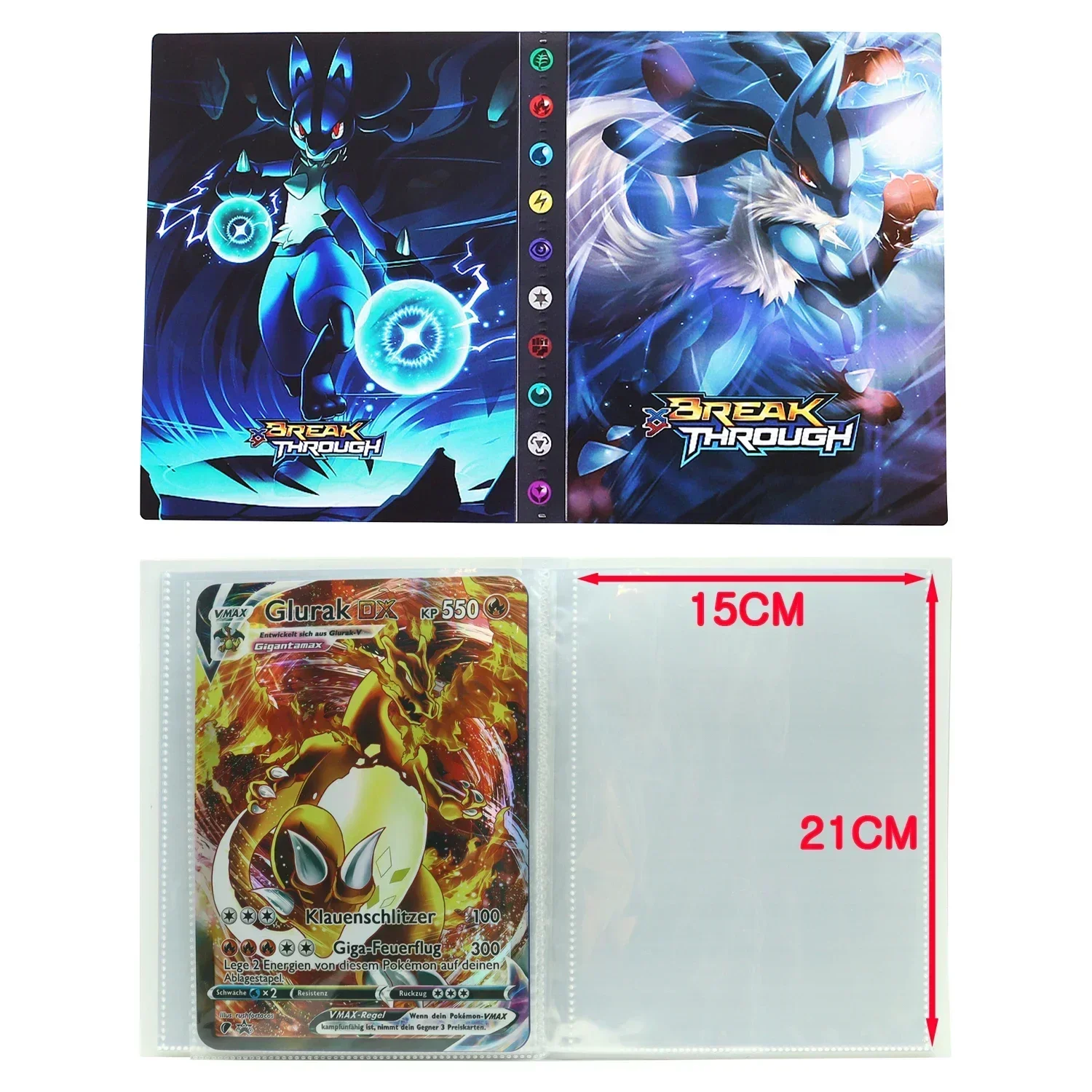 Tarjetas de Pokémon de gran tamaño, tarjetas con letras Jumbo Vmax Vstar GX Arceus Pikachu Charizard, tarjeta rara súper brillante, regalo de cumpleaños