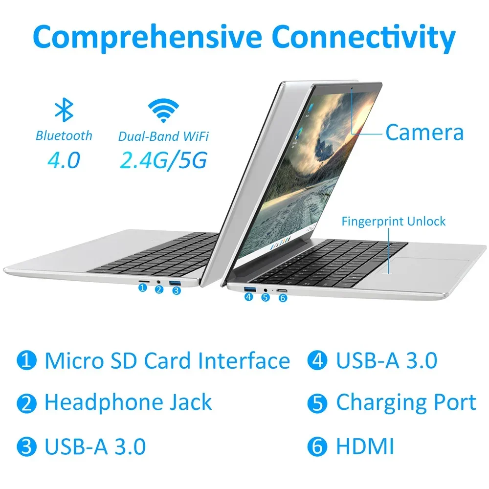 Windows 11 Gaming超軽量ラップトップ,intel alder n95,32GB,4スロット,wifi,ノートブック,オフィス,書斎,15.6インチ,第12世代,1テラバイト