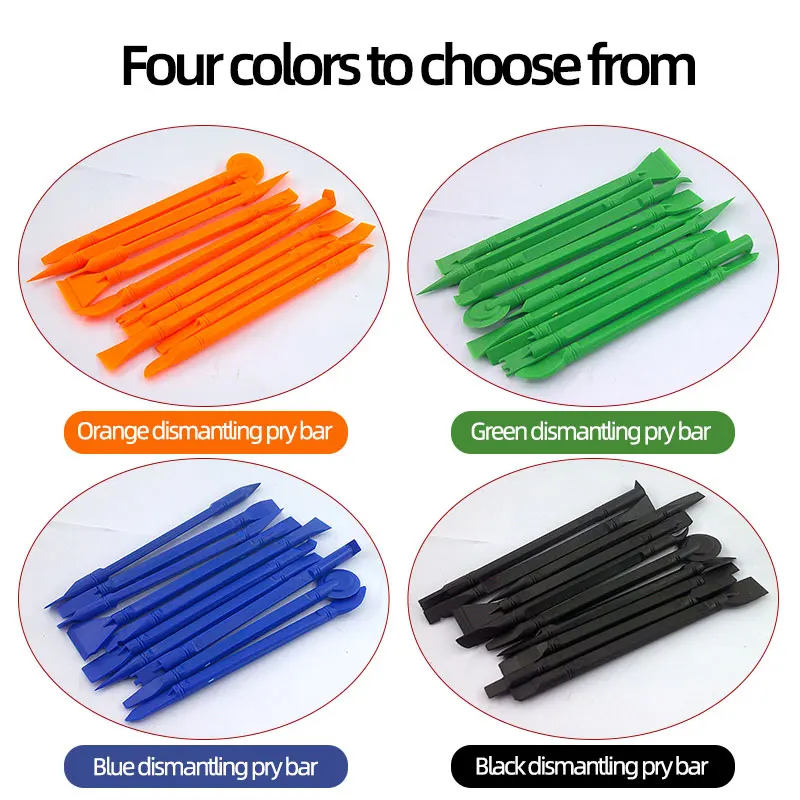 10pcs/Set Newest 10 in 1 Plastic Crowbar Disassembly Spudger Opening Tools Kit for Mobile Phone Computer Repairing Opening Tools