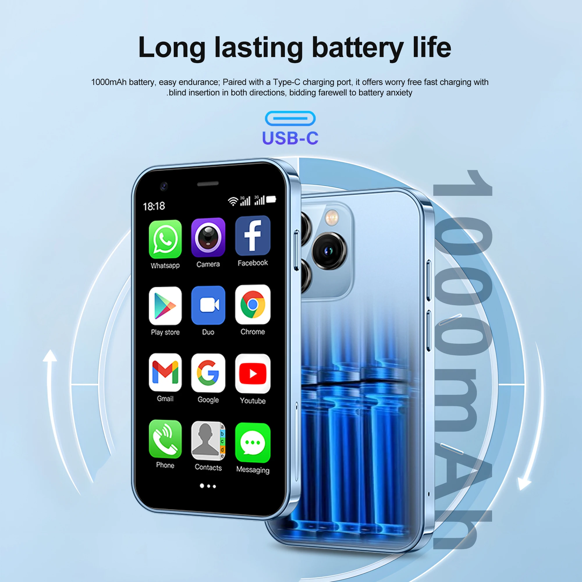สมาร์ทโฟน SERVO 15SE Mini ระบบ 3G WCDMA ระบบปฏิบัติการ Android RAM 2GB ROM 16GB รองรับ WhatsApp WiFi Hotspot รองรับซิมคู่ ใช้งานได้สองซิมพร้อมกัน หน้าจอ 3.0 นิ้ว สมาร์ทโฟนน่ารัก