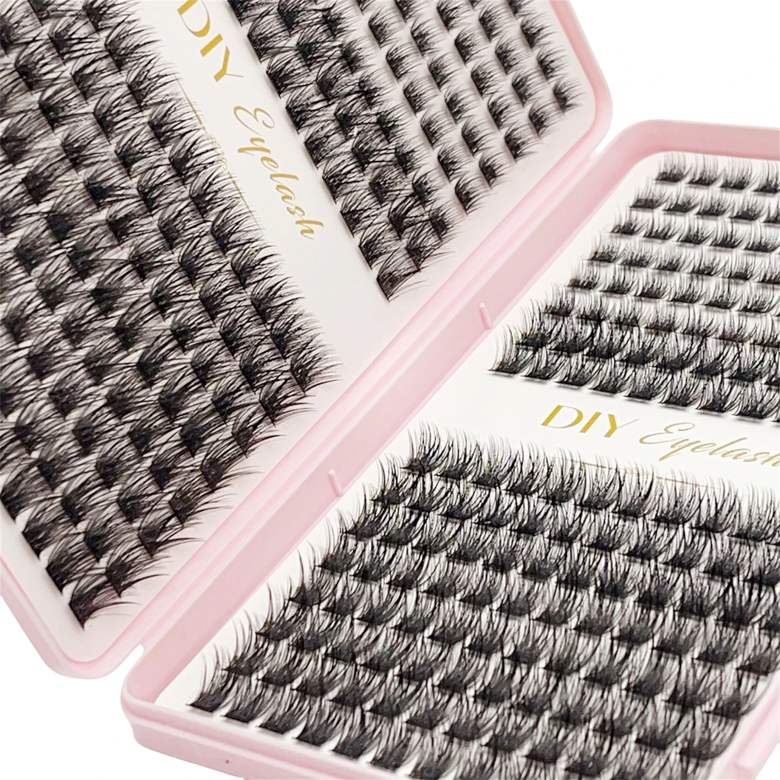 384 Uds pestañas individuales libro de pestañas extensiones de grupos pestañas postizas DIY en casa racimo extensiones de pestañas maquillaje