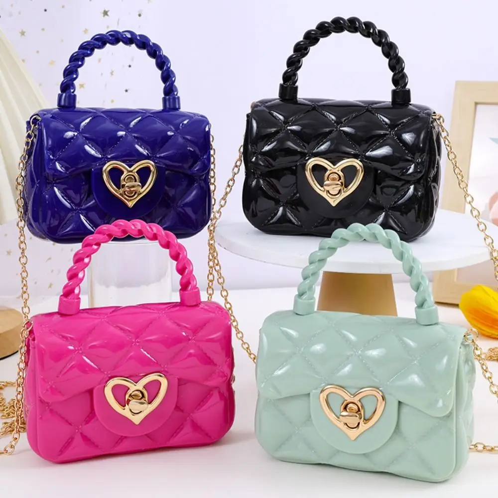 Kinder PU Leder Umhängetaschen Mädchen Herz Umhängetaschen Kinder Mini Geldbörsen Zipfel Kinder Handtasche Geschenke